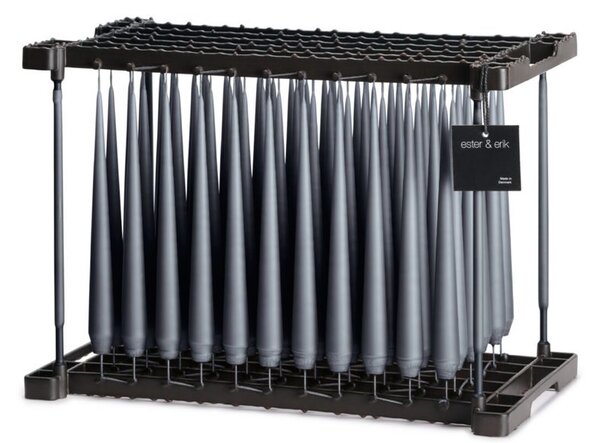 Ester & Erik Set svíček Taper - Dark Slate Výška: 22 cm