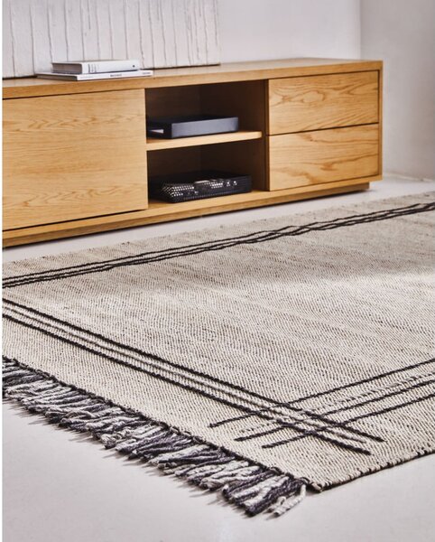 TV stolek v dekoru dubu v přírodní barvě 200x44 cm Abilen - Kave Home