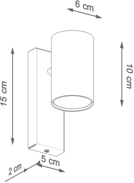 Sollux Lighting Utti nástěnné svítidlo 1x40 W bílá SL.1076