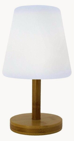 Interiérová/exteriérová stolní LED lampa z bambusu's baterií Standy Mini