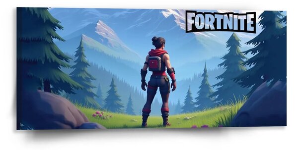 Sablio Obraz FORTNITE Horská krajina - 110x50 cm