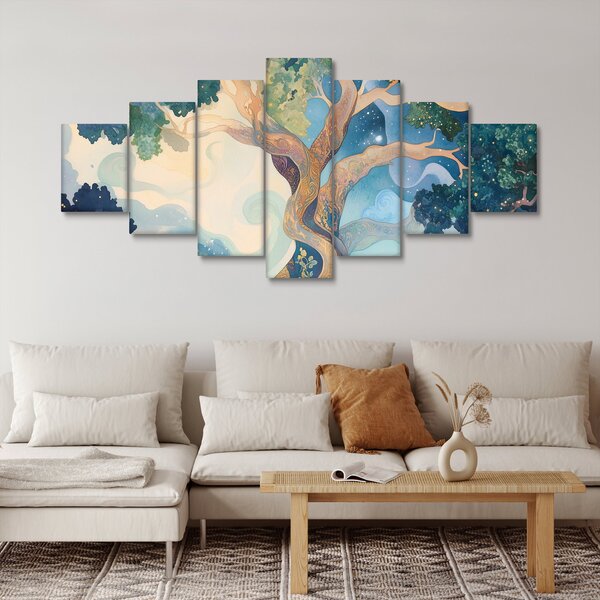 Obraz - Vesmírný strom (210x100 cm)