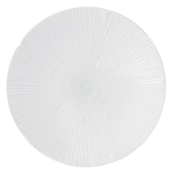 Světle modrý keramický talíř ø 24.4 cm ICE WHITE - MIJ