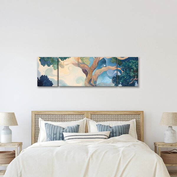 Obraz - Vesmírný strom (170x50 cm)
