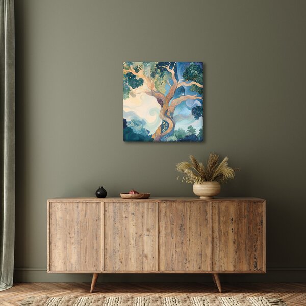Obraz - Vesmírný strom (30x30 cm)