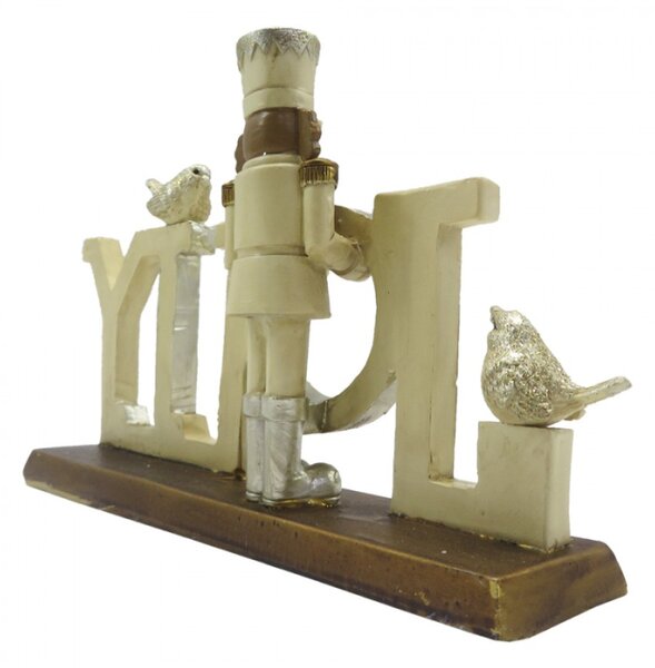 Vánoční dekorace Socha Béžová 18*4*11 cm – 18x4x11 cm