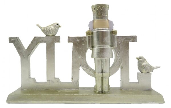 Vánoční dekorace Socha Zlatá 18*4*11 cm – 18x4x11 cm