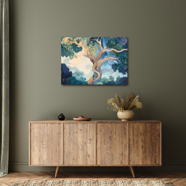 Obraz - Vesmírný strom (70x50 cm)