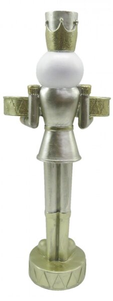 Vánoční dekorace Socha Louskáček Zlatý 12*8*28 cm – 12x8x28 cm