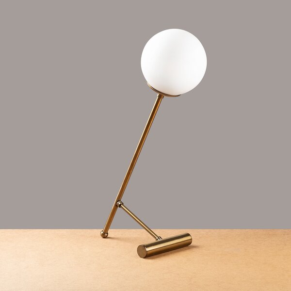 ASIR Stolní lampa GOLF zlatá bílá