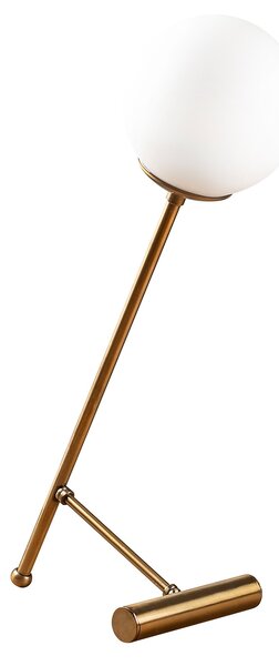 ASIR Stolní lampa GOLF zlatá bílá