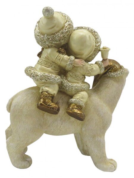 Vánoční dekorace Socha Dětská Bílá 13*7*15 cm – 13x7x15 cm