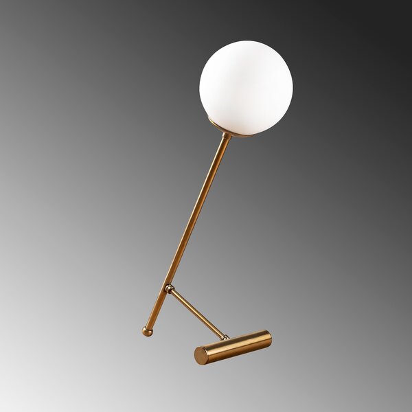 ASIR Stolní lampa GOLF zlatá bílá