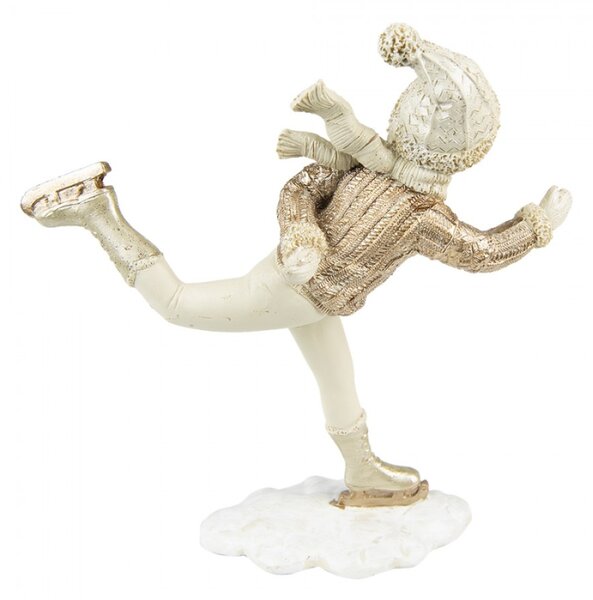 Dekorace chlapec na bruslích – 19x6x20 cm