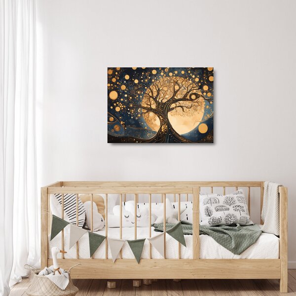 Skleněný obraz - Surrealistický strom (70x50 cm)