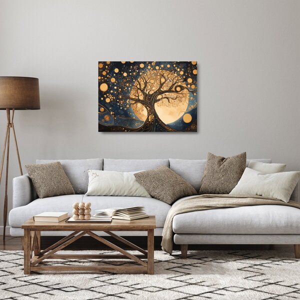 Skleněný obraz - Surrealistický strom (70x50 cm)
