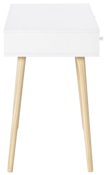 Dětský stůl HOMCOM s 1 otevřenou přihrádkou a 2 šuplíky v severském stylu pro studijní místnost, vstup a ložnici 100x48x76,5 cm v multicolor provedení
