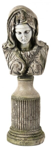 Ozdobná socha Buste Lady Grey 16*13*45 cm – 16x13x45 cm