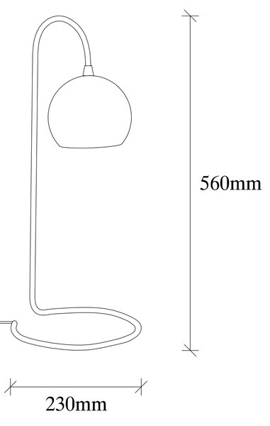 ASIR Stolní lampa YILAN černá