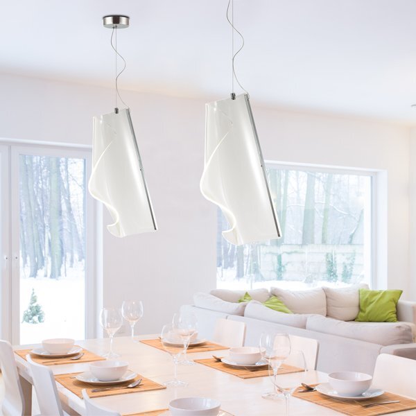 Altavola Design Cortina závěsné svítidlo 1x10 W chrom-průhledná LA103/P