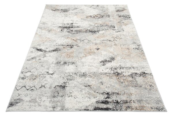 Makro Abra Moderní kusový koberec PORTLAND G500A bílý béžový Rozměr: 120x170 cm