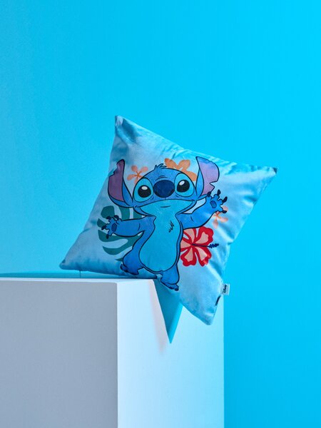 Sinsay - Povlak na polštář Lilo & Stitch - světle modrá