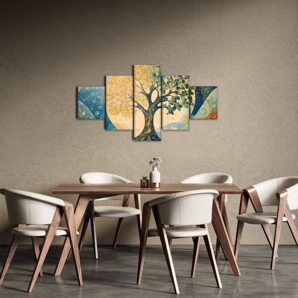 Obraz - Strom života v měsíci (125x70 cm)