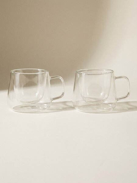 Sinsay - Skleněné šálky s dvojitým dnem 2 pack - clear