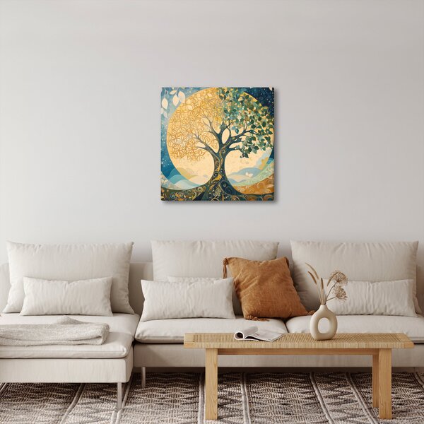 Obraz - Strom života v měsíci (30x30 cm)