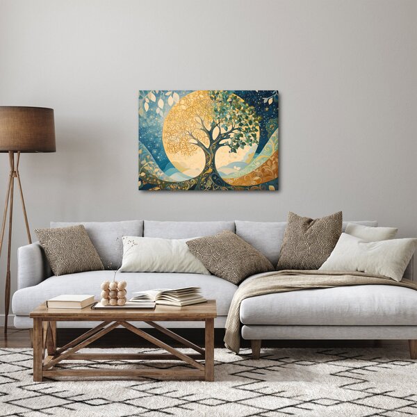 Obraz - Strom života v měsíci (70x50 cm)