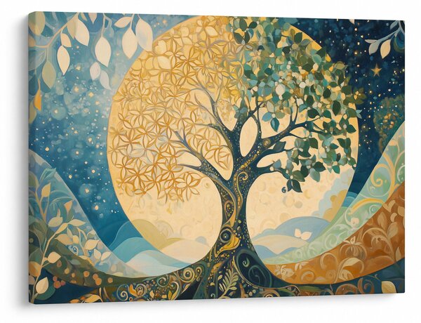 Obraz - Strom života v měsíci (70x50 cm)