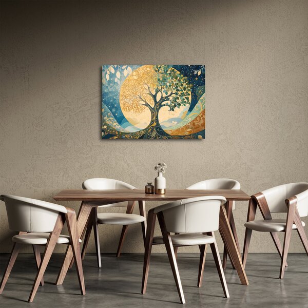Obraz - Strom života v měsíci (70x50 cm)