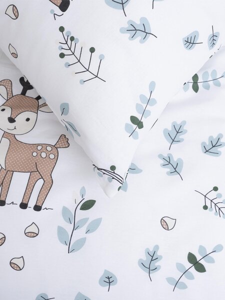 MK Lůžkoviny Bavlněné povlečení Renforcé - Bambi 140 × 200 cm, 70 x 90 cm