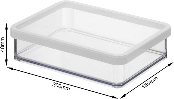 Dóza na potraviny Rotho Loft - LASAGNE, bílá