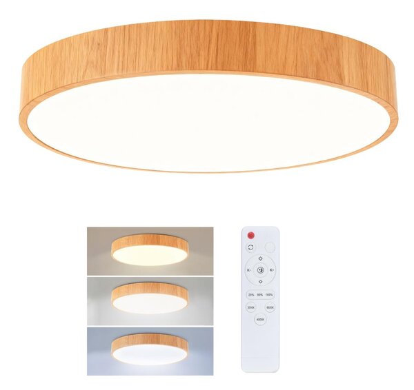 Brilagi - LED Stmív. stropní svítidlo POOL LED/50W/230V pr. 40 cm dek. dřeva +DO