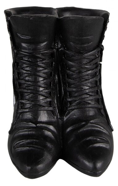 Dekorace Socha Bota Černá Bílá 15x12x15 cm – 15x12x15 cm