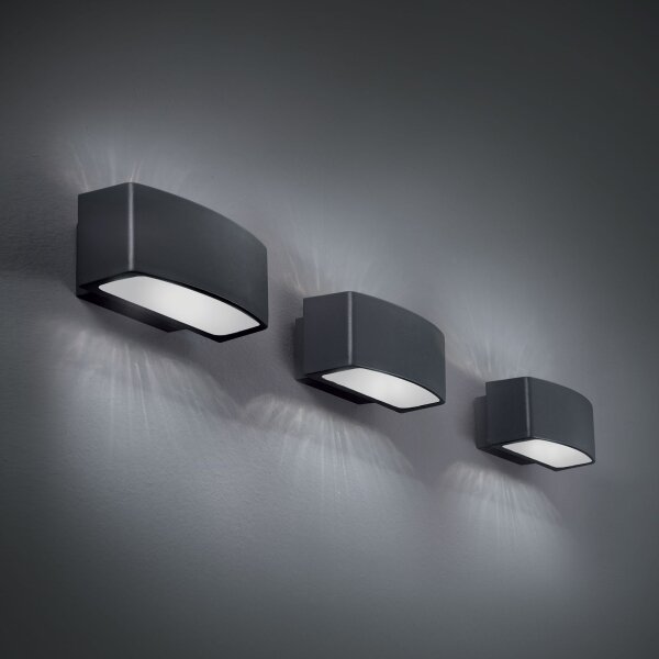 Ideal Lux - Venkovní nástěnné svítidlo ANDROMEDA 1xE27/60W/230V IP55 antracit