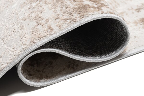 Makro Abra Moderní kusový koberec PORTLAND D156E Proužky hnědý bílý Rozměr: 80x150 cm
