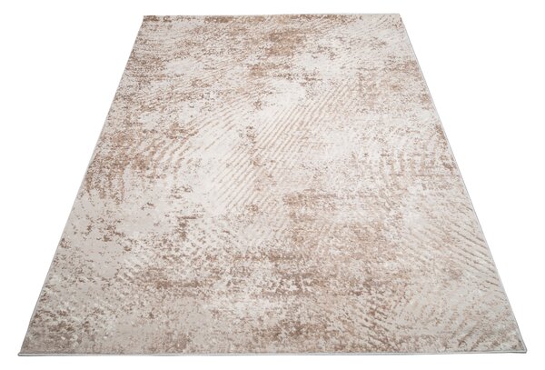 Makro Abra Moderní kusový koberec PORTLAND D161E hnědý bílý Rozměr: 80x150 cm