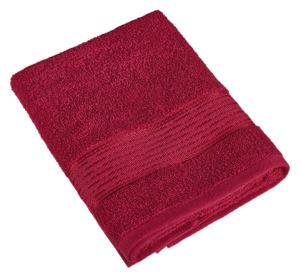 Bellatex Froté ručník a osuška kolekce Proužek bordová rozměr 50x100 cm