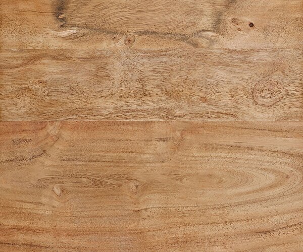 DELIFE Komoda Eloi 240x40 cm akácie přírodní 2 dvířka 6 zásuvek podnož ve tvaru V nerezová ocel