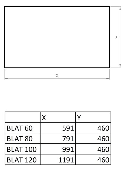 Roca Ella deska 79.1x46 cm dub A857781464