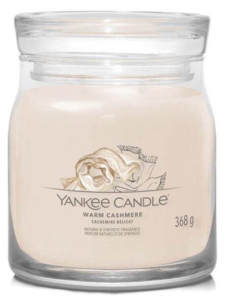 Yankee Candle svíčka Signature střední 2knoty Warm Cashmere