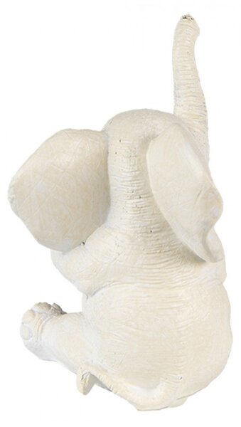 Dekorace Socha Slon Bílo Růžová 8x6x10 cm – 8x6x10 cm