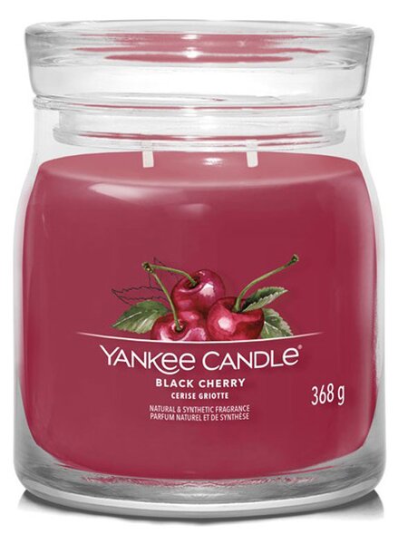 Yankee Candle svíčka Signature střední 2knoty Black Cherry