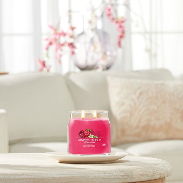 Yankee Candle svíčka Signature střední 2knoty Red Raspberry