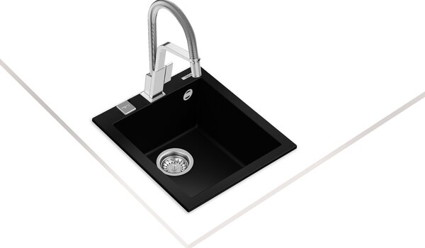 Teka Forsquare dřez tegranit 50x41 cm černá 115230010