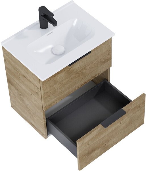 Elita Street Plus umyvadla se skříňkou 51.3 cm dub RE020500107050