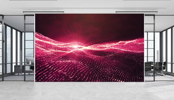 Malvis ® Tapeta 3D červená síť Vel. (šířka x výška): 144 x 105 cm