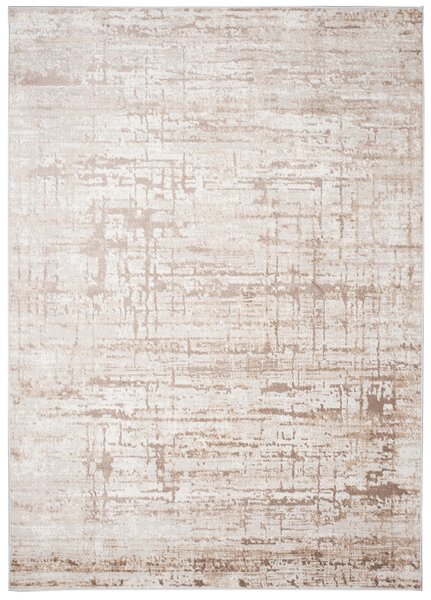 Makro Abra Moderní kusový koberec PORTLAND D175E Abstraktní hnědý bílý Rozměr: 80x150 cm
